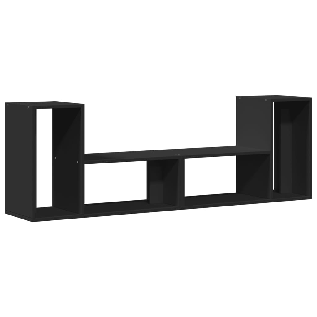 TV Stand Furniture 2 pcs Black 75x30x50 cm in Multilayer Wood