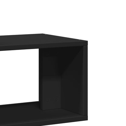 TV Stand Furniture 2 pcs Black 75x30x50 cm in Multilayer Wood