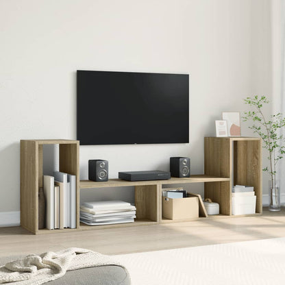 Mobili TV 2 pz Rovere Sonoma 75x30x50 cm in Legno Multistrato