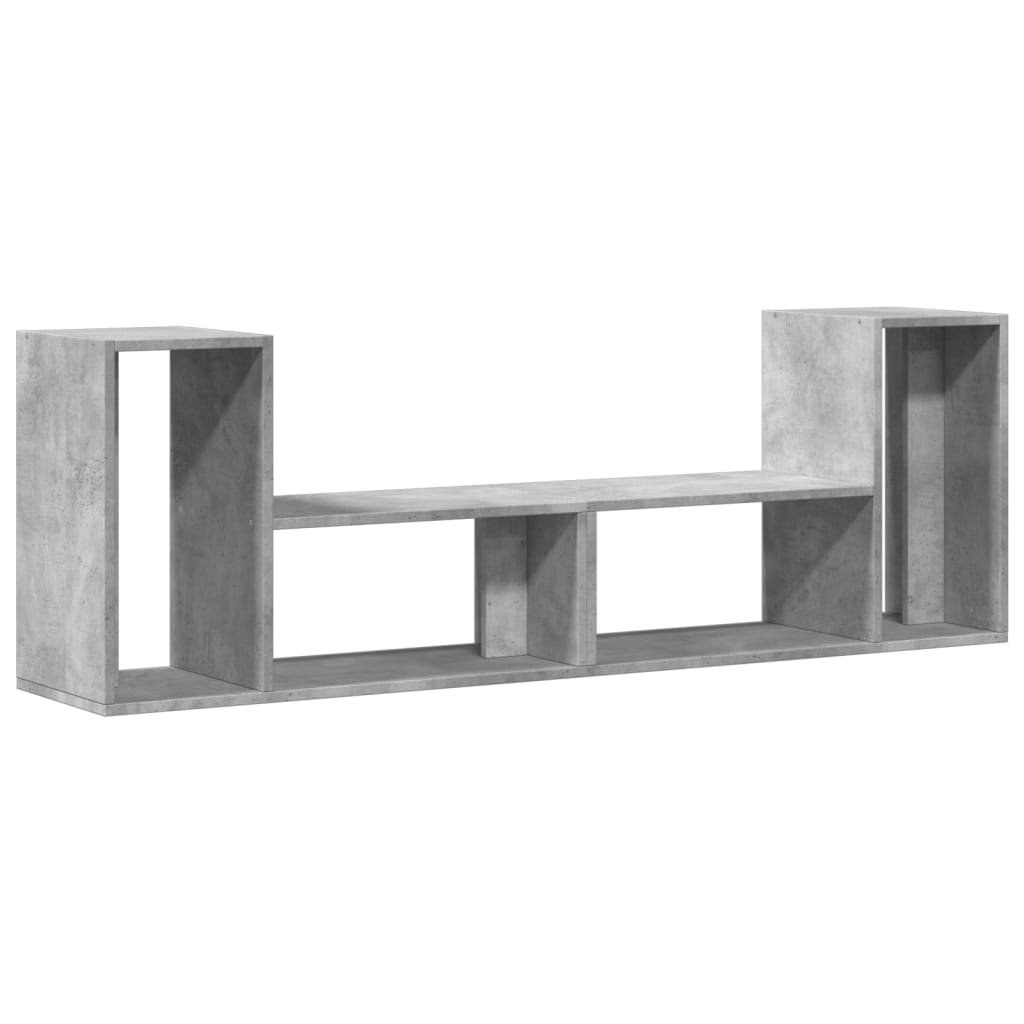 Mobili TV Muro 2pz Grigio Cemento 75x30x50 cm Legno Multistrato - homemem39