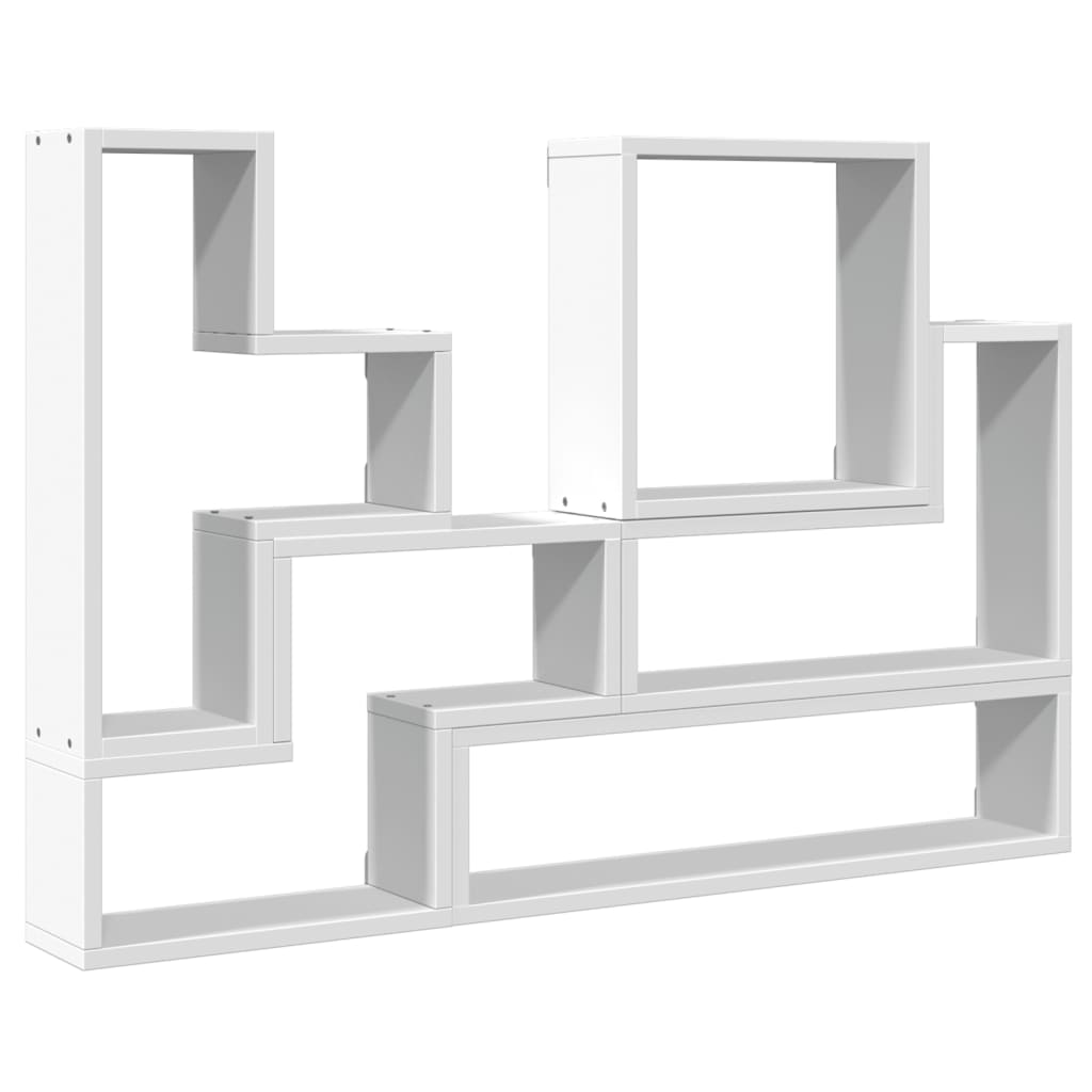 Scaffale a Parete Bianco 90x12x64 cm in Legno Multistrato | homemem39