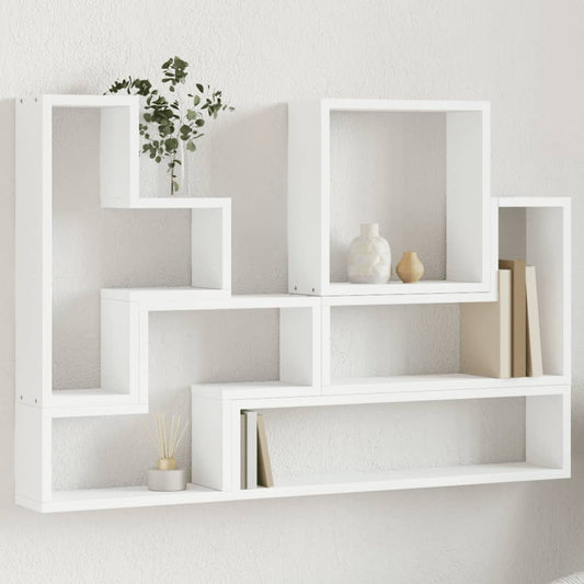 Scaffale a Parete Bianco 90x12x64 cm in Legno Multistrato | homemem39