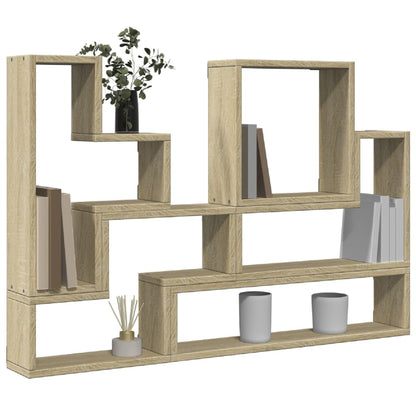 Scaffale a Parete Rovere Sonoma 96x12x64cm in Legno Multistrato