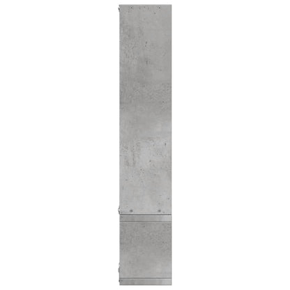 Scaffale a Parete Grigio Cemento 90x12x64 cm Legno Multistrato