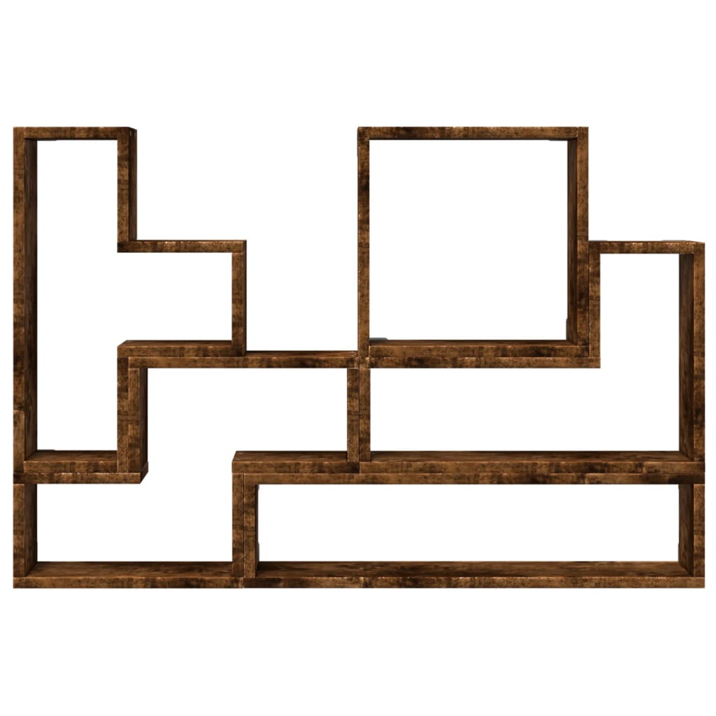 Mensola a Muro Rovere Fumo 96x12x64 cm in Legno Multistrato | homemem39