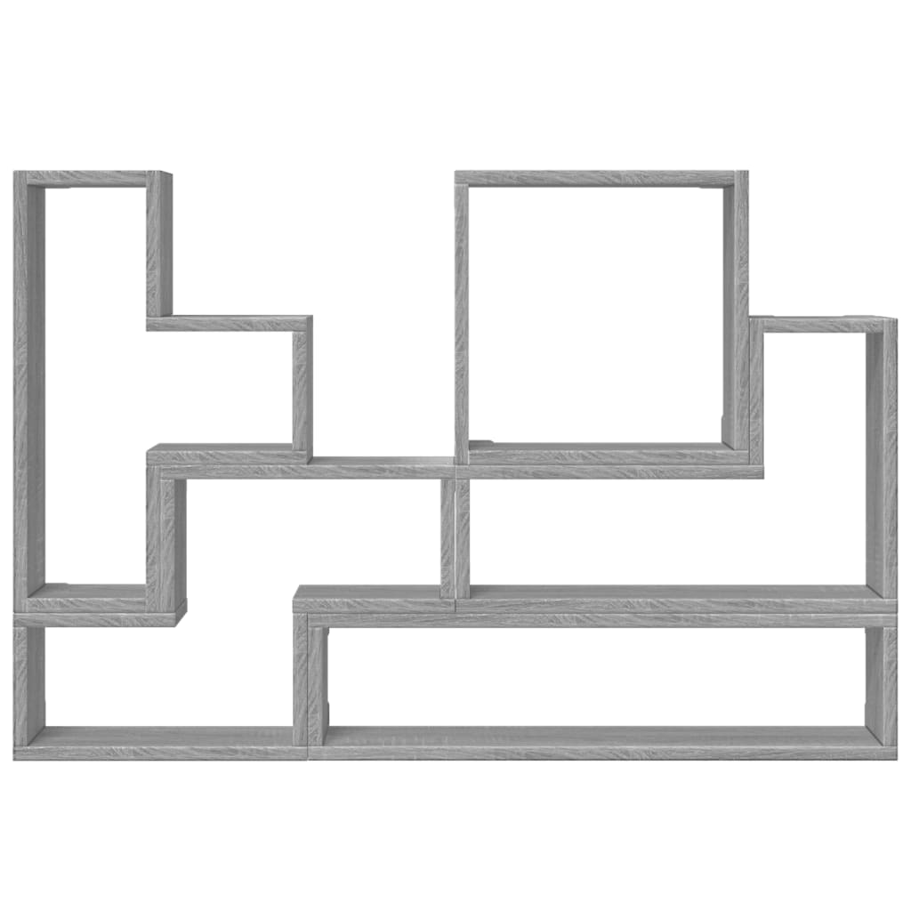 Mensola a Muro Grigio Sonoma 96x12x64 cm in Legno Multistrato | homemem39