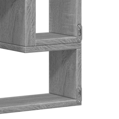 Mensola a Muro Grigio Sonoma 96x12x64 cm in Legno Multistrato