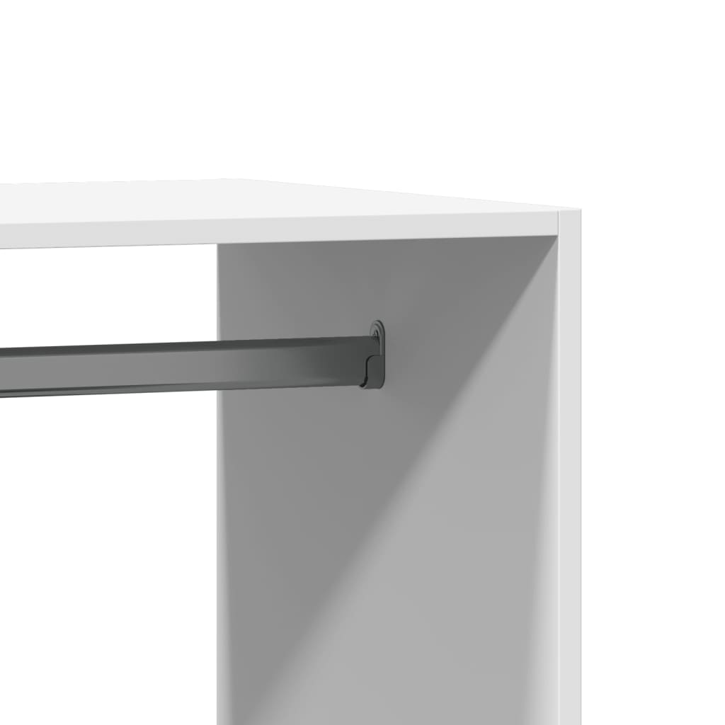 Armadio Bianco 77x48x102 cm in Legno Multistrato