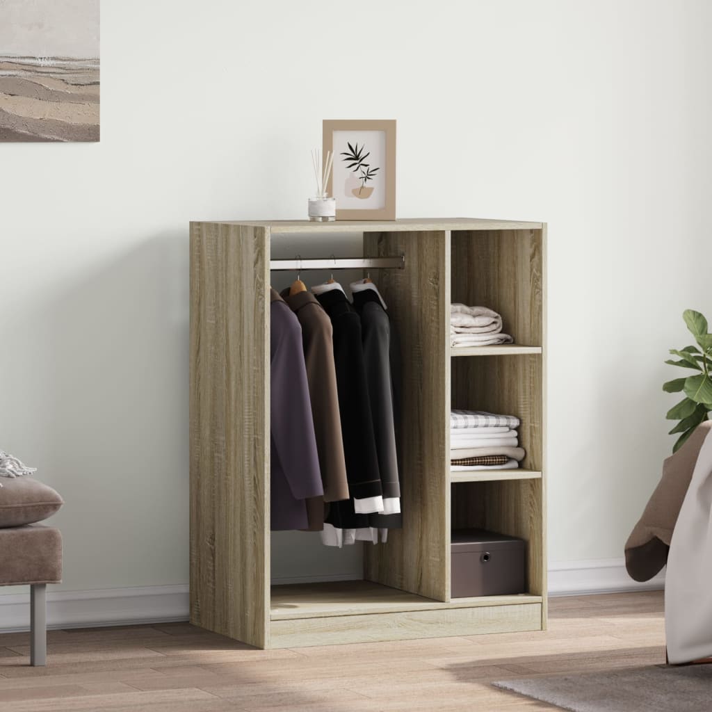 Sonoma Oak Wardrobe 77x48x102 cm in Plywood