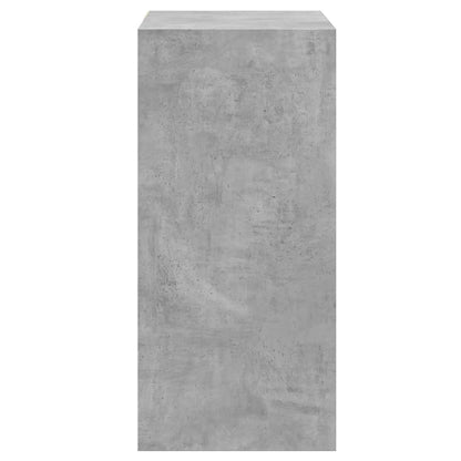 Armadio Grigio Cemento 77x48x102 cm in Legno Multistrato