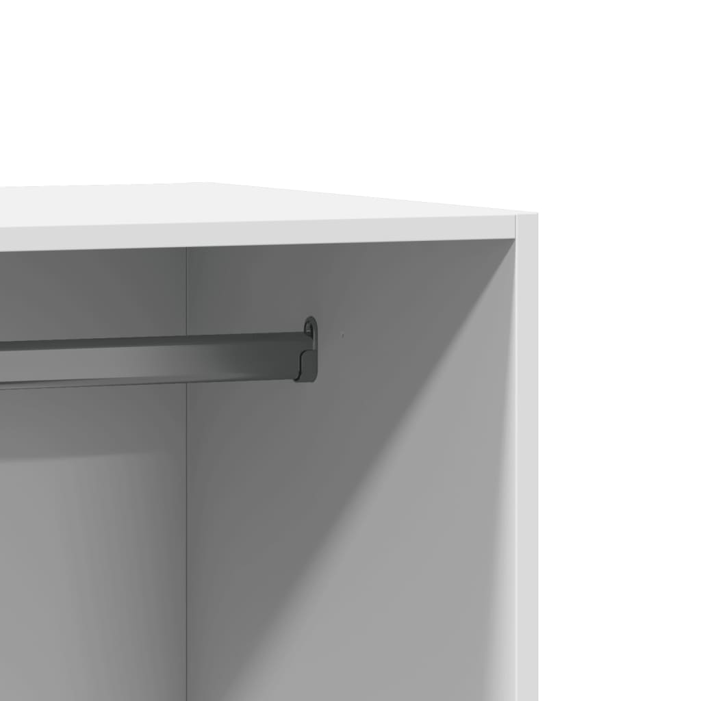 Armadio Bianco 48x41x102 cm in Legno Multistrato | homemem39