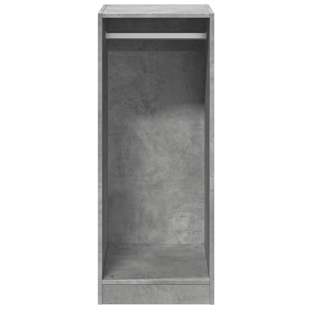 Armadio Grigio Cemento 48x41x102 cm in Legno Multistrato