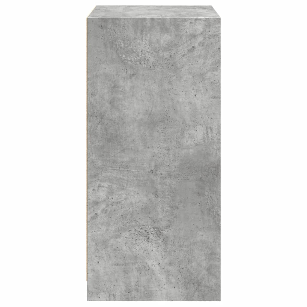 Armadio Grigio Cemento 48x41x102 cm in Legno Multistrato