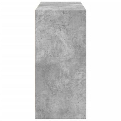 Armadio Grigio Cemento 77x48x102 cm in Legno Multistrato