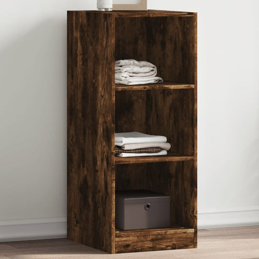 Smoked Oak Wardrobe 48x41x102 cm in Multilayer Wood