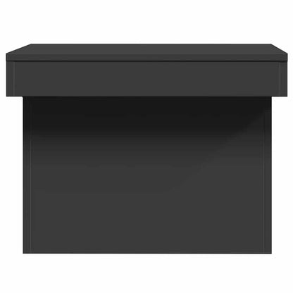 Tavolino da Salotto Nero 80x55x40 cm in Legno Multistrato | homemem39