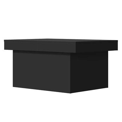 Tavolino da Salotto Nero 80x55x40 cm in Legno Multistrato | homemem39