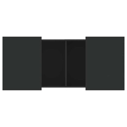 Tavolino da Salotto Nero 80x55x40 cm in Legno Multistrato | homemem39