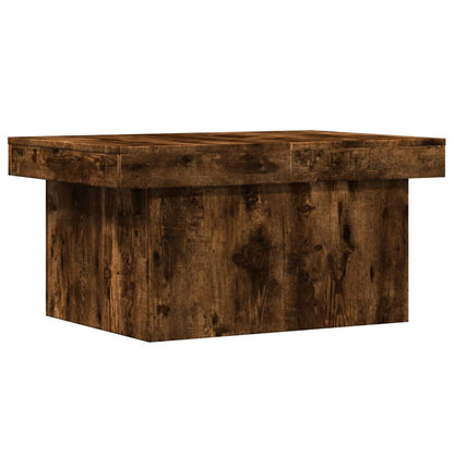 Tavolino da Salotto Rovere Fumo 80x55x40 cm Legno Multistrato | homemem39