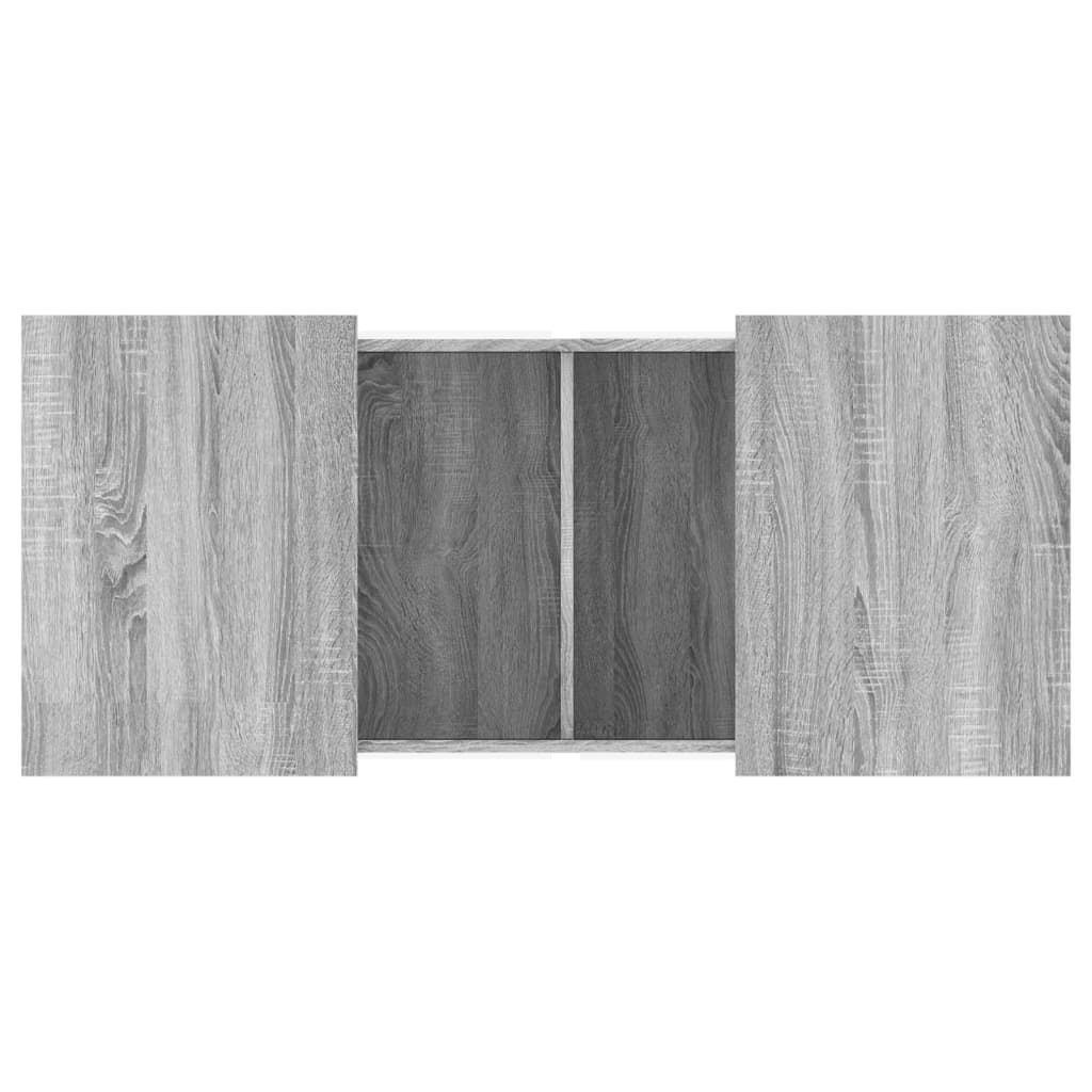 Tavolino da Salotto Grigio Sonoma 80x55x40 cm Legno Multistrato | homemem39