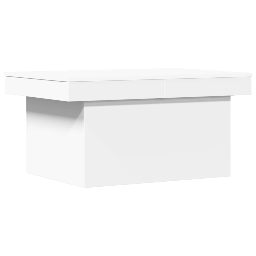 Tavolino da Salotto Bianco 100x55x40 cm in Legno Multistrato | homemem39