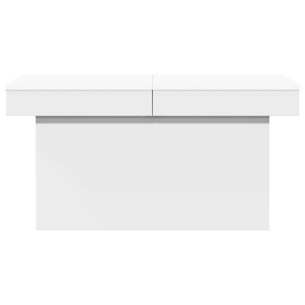 Tavolino da Salotto Bianco 100x55x40 cm in Legno Multistrato | homemem39