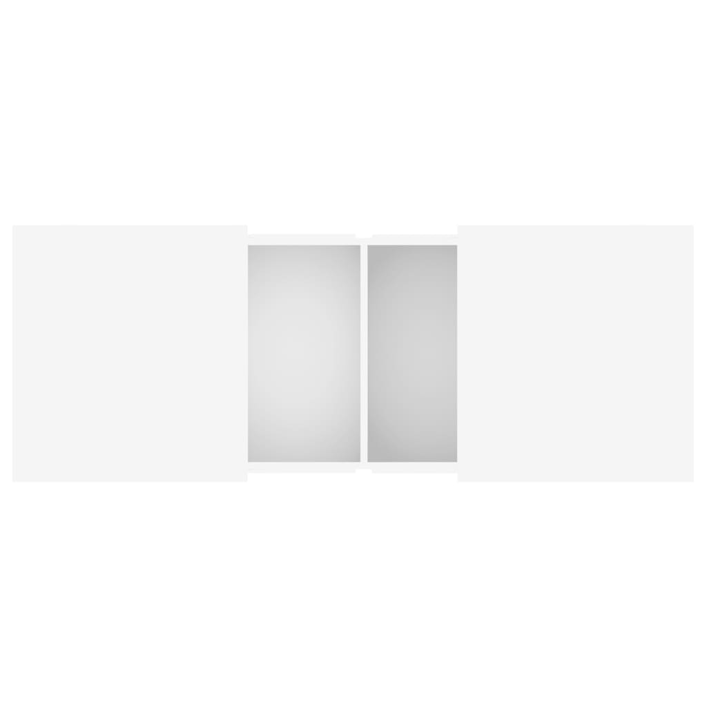 Tavolino da Salotto Bianco 100x55x40 cm in Legno Multistrato | homemem39