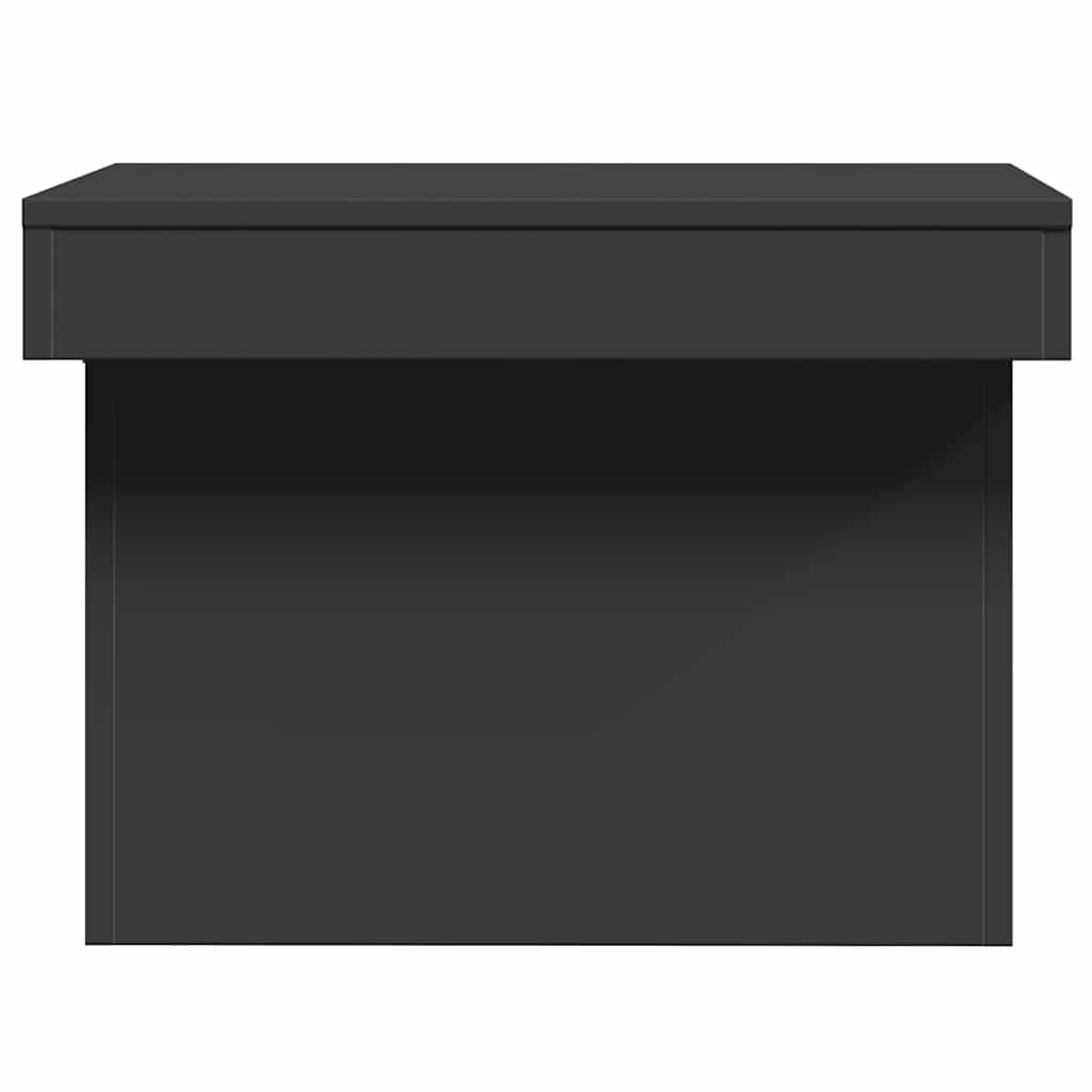 Tavolino da Salotto Nero 100x55x40 cm in Legno Multistrato