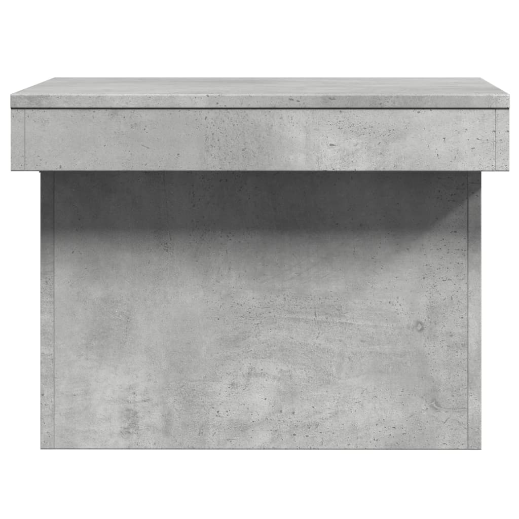 Tavolino Salotto Grigio Cemento 100x55x40 cm Legno Multistrato