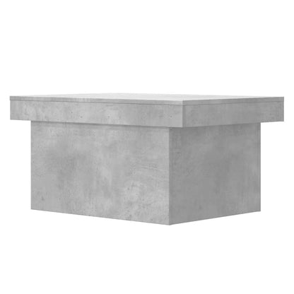 Tavolino Salotto Grigio Cemento 100x55x40 cm Legno Multistrato