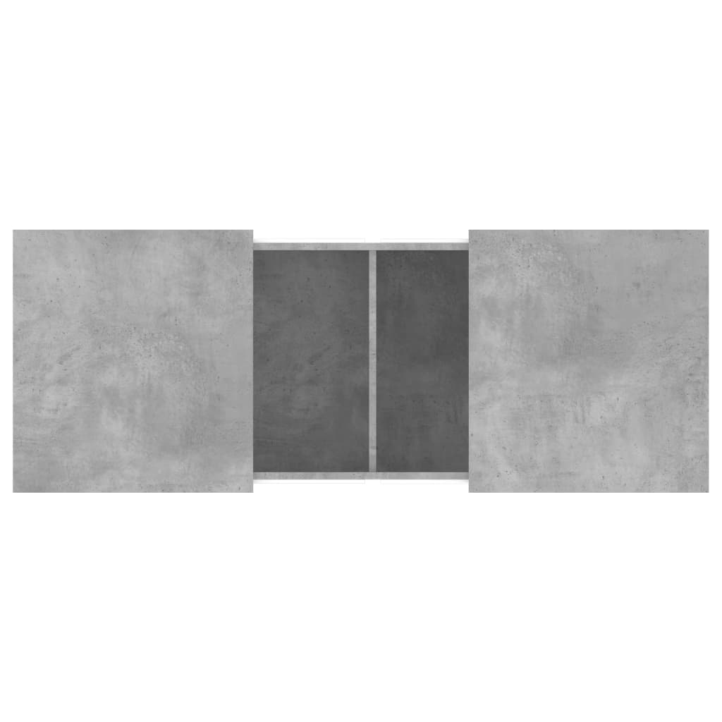 Tavolino Salotto Grigio Cemento 100x55x40 cm Legno Multistrato | homemem39