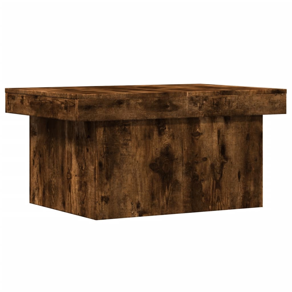 Tavolino da Salotto Rovere Fumo 100x55x40 cm Legno Multistrato
