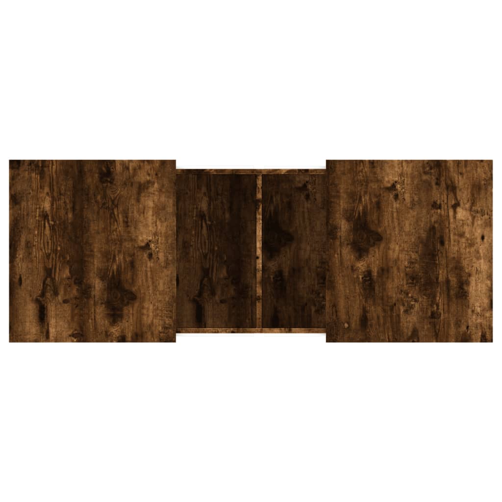 Tavolino da Salotto Rovere Fumo 100x55x40 cm Legno Multistrato
