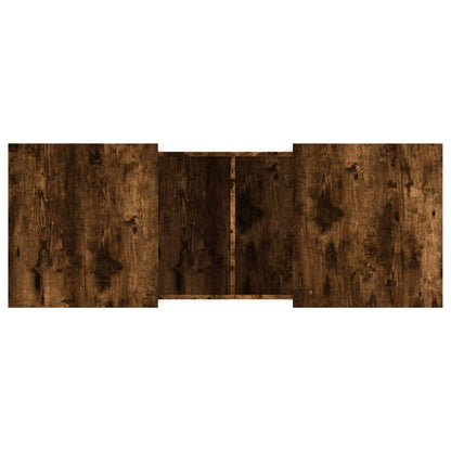 Tavolino da Salotto Rovere Fumo 100x55x40 cm Legno Multistrato