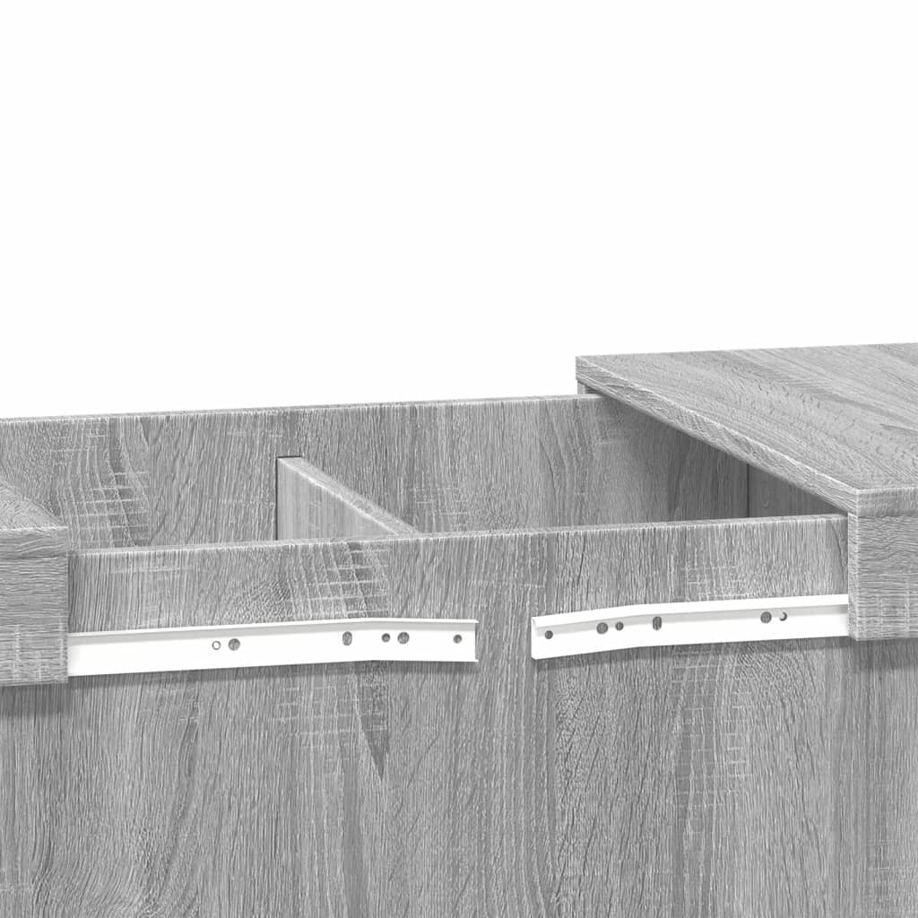 Tavolino da Salotto Grigio Sonoma 100x55x40cm Legno Multistrato