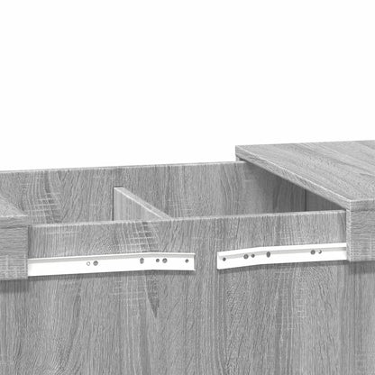 Tavolino da Salotto Grigio Sonoma 100x55x40cm Legno Multistrato