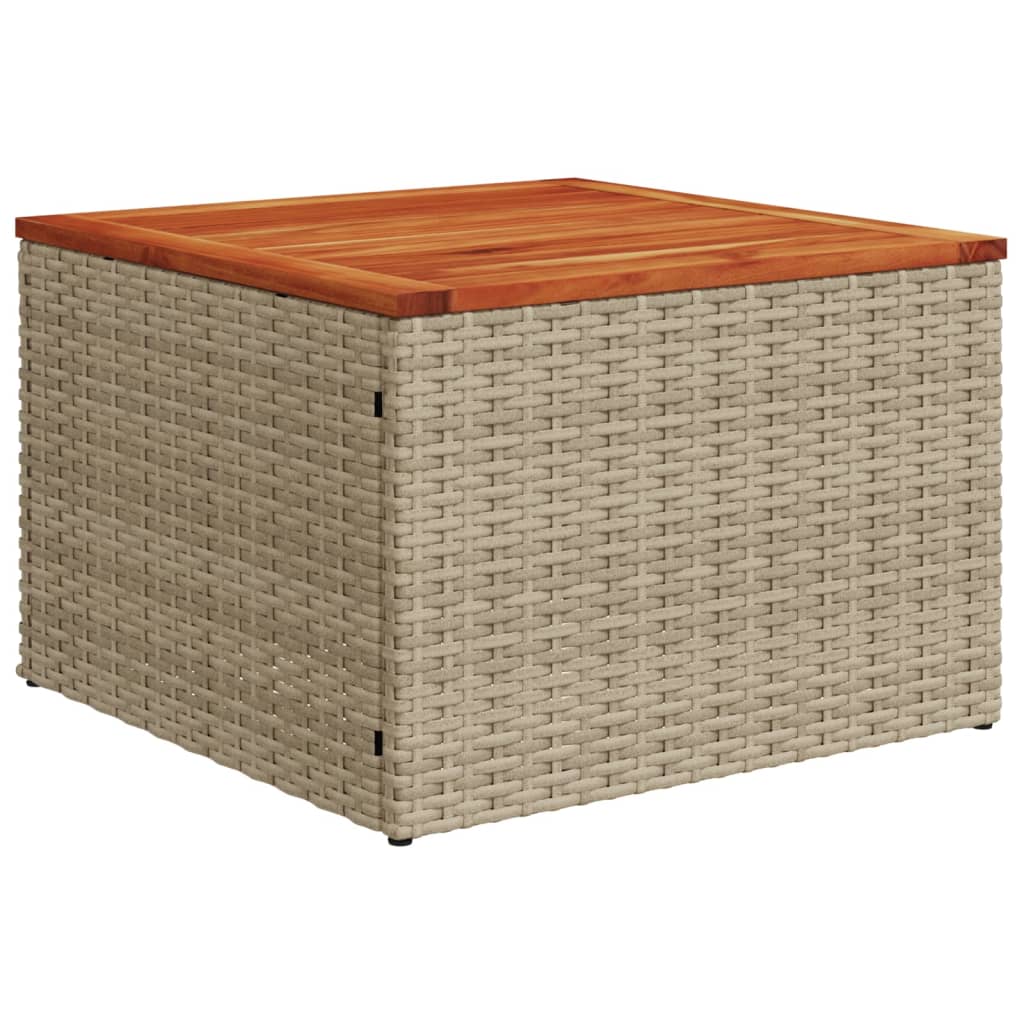 Set Divani da Giardino 7 pz con Cuscini Beige in Polyrattan | homemem39