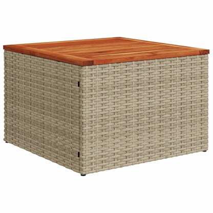Set Divani da Giardino 11 pz con Cuscini Beige in Polyrattan | homemem39