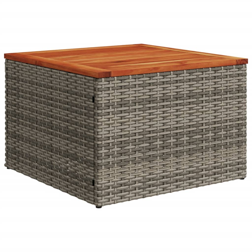 Set Divano da Giardino 10 pz con Cuscini Grigio in Polyrattan | homemem39
