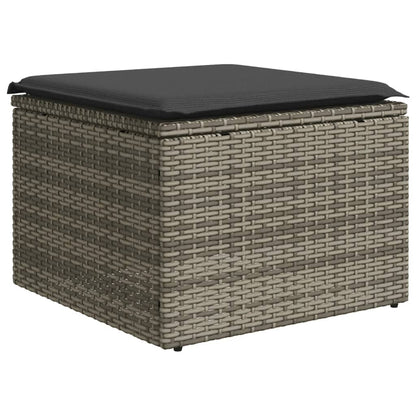 Set Divani da Giardino 12 pz con Cuscini Grigio in Polyrattan | homemem39
