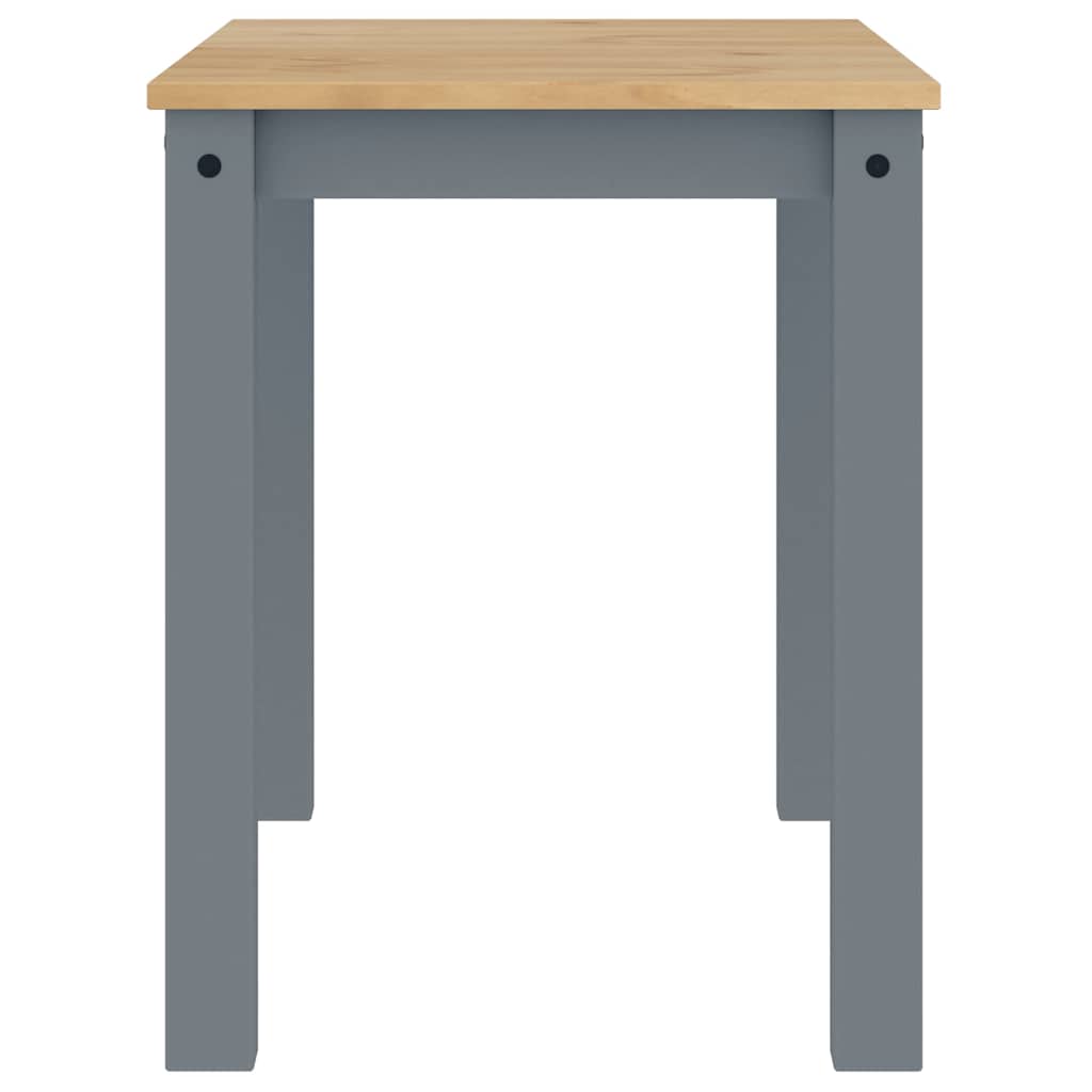 Tavolo da Pranzo PANAMA Grigio 112x60x75 cm Legno Massello Pino | homemem39