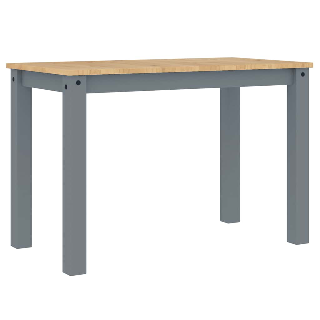 Tavolo da Pranzo PANAMA Grigio 112x60x75 cm Legno Massello Pino | homemem39