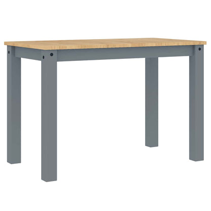 Tavolo da Pranzo PANAMA Grigio 112x60x75 cm Legno Massello Pino | homemem39