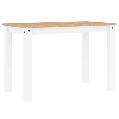 Tavolo da Pranzo PANAMA Bianco 112x60x75 cm Legno Massello Pino | homemem39