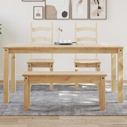 Tavolo da Pranzo PANAMA 160x80x75 cm in Legno Massello di Pino