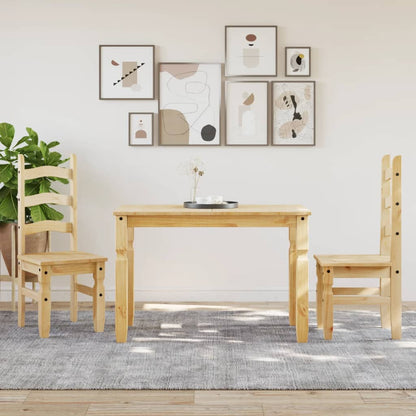 Tavolo da Pranzo Corona 112x60x75 cm in Legno Massello di Pino | homemem39