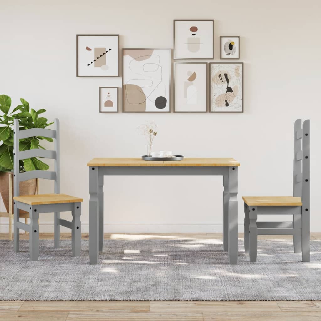 Tavolo da Pranzo Corona 112x60x75 cm in Legno Massello di Pino | homemem39