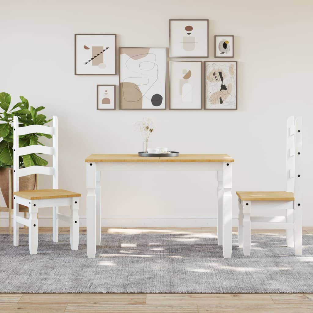 Tavolo da Pranzo Corona 112x60x75 cm in Legno Massello di Pino | homemem39