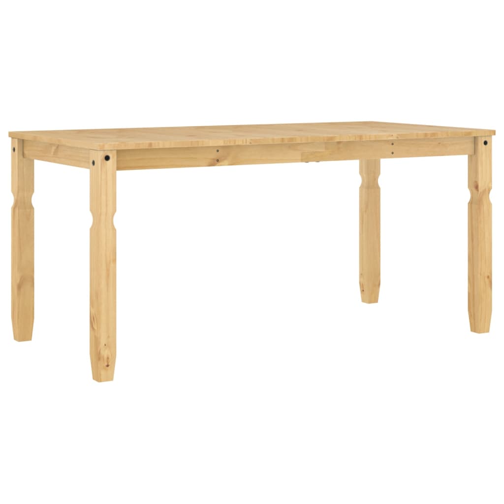 Tavolo da Pranzo Corona 160x80x75 cm in Legno Massello di Pino | homemem39