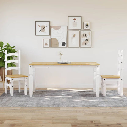 Tavolo da Pranzo Corona 160x80x75 cm in Legno Massello di Pino | homemem39
